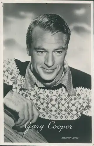 Ak Schauspieler Gary Cooper, Portrait