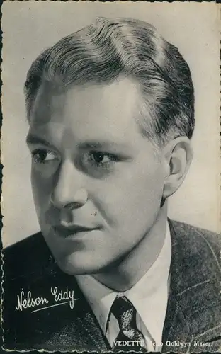Ak Schauspieler Nelson Eddy, Portrait