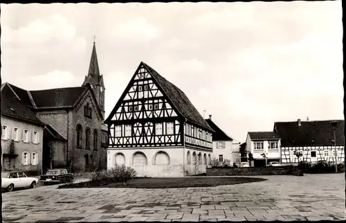 Ak Schifferstadt Pfalz, Rathaus, St. Jakobuskirche