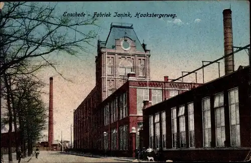Ak Enschede Overijssel Niederlande, Fabriek Janink, Haaksbergerweg, Fabrik
