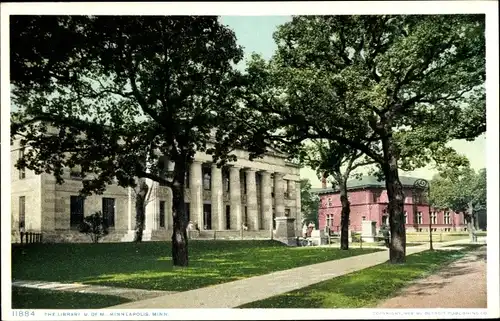 Ak Minneapolis Minnesota USA, Die Bibliothek