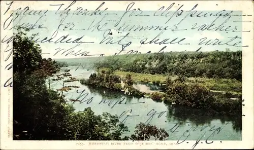 Ak Minnesota USA, Mississippi River von Soldiers Home