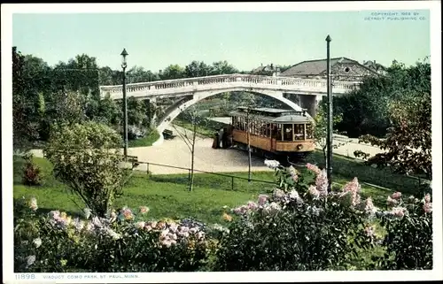 Ak Saint Paul Minnesota USA, Viadukt Como Park