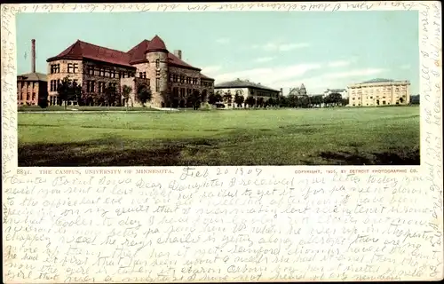 Ak Minneapolis Minnesota USA, Universität, Campus