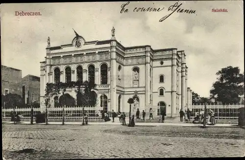Ak Debreczen Debrecen Debrezin Ungarn, Theater