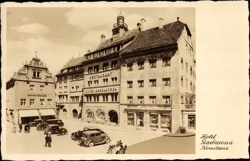 Ak Konstanz am Bodensee, Hotel Barbarossa