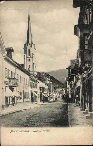 Ak Garmisch Partenkirchen in Oberbayern, Ludwigsstraße