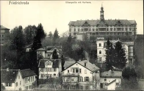 Ak Friedrichroda im Thüringer Wald, Villenpartie, Kurhaus