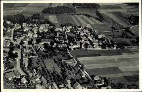 Ak Neudorf Harzgerode am Harz, Fliegeraufnahme