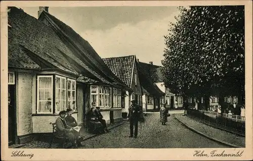 Ak Schleswig an der Schlei, Holm, Fischerviertel