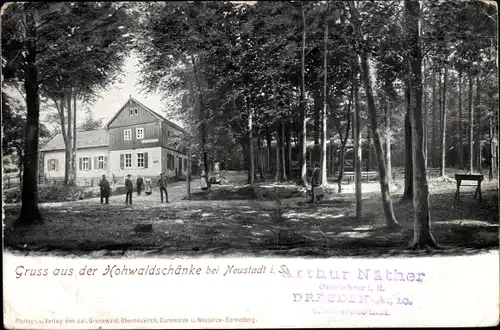 Ak Neustadt in Sachsen, Hohwaldschänke