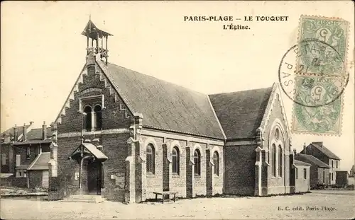 Ak Le Touquet Paris Plage Pas de Calais, Kirche