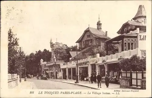 Ak Le Touquet Paris Plage Pas de Calais, Schweizer Dorf