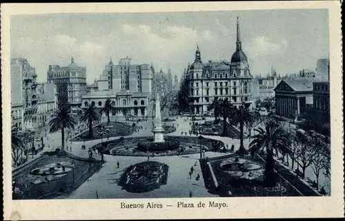 Ak Buenos Aires, Argentinien, Plaza de Mayo