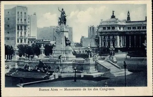 Ak Buenos Aires, Argentinien, Monumento de los dos Congresos