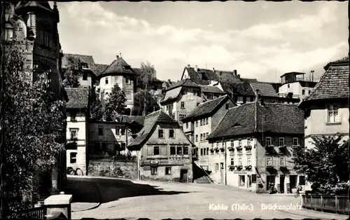 Ak Kahla in Thüringen, Brückenplatz