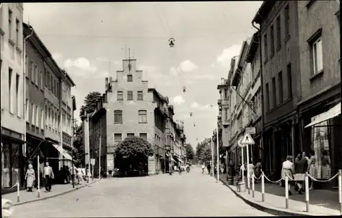 Ak Apolda in Thüringen, Bahnhofstraße, Geschäfte