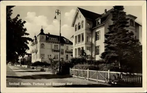 Ak Ostseebad Bansin Heringsdorf auf Usedom, Villa Fortuna, Bansiner Hof