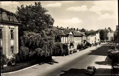 Ak Meiningen in Thüringen, August Bebel Straße