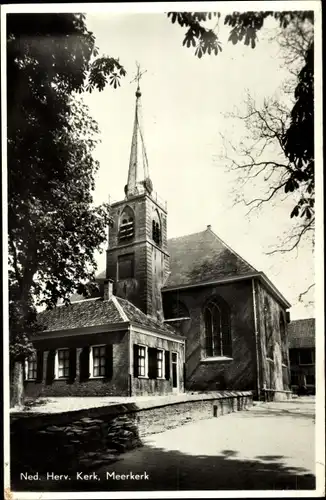 Ak Meerkerk Südholland, Ned. Herv. Kerk