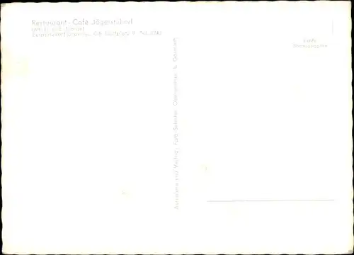 Ak Grainau in Oberbayern, Restaurant Jägerstüberl, Inh. Merget