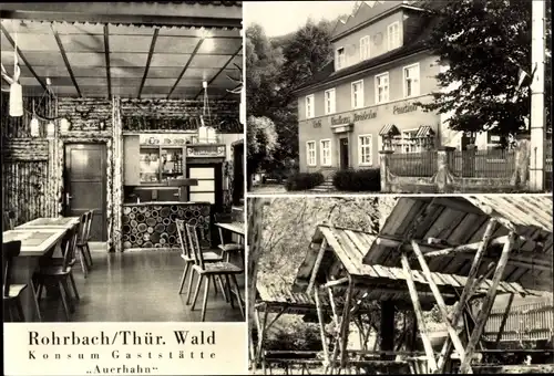 Ak Rohrbach in Thüringen, Konsum-Gaststätte Auerhahn