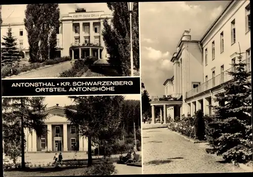 Ak Antonshöhe Antonsthal Breitenbrunn im Erzgebirge, Kneipp Sanatorium, Klubhaus