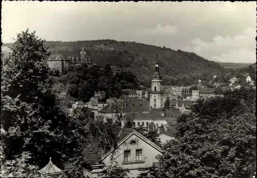 Ak Greiz im Vogtland, Ortsansicht mit Kirche