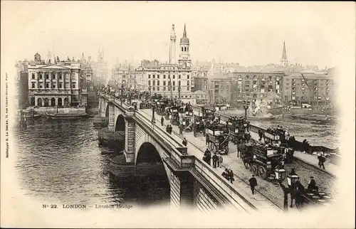 Ak London City England, London Bridge