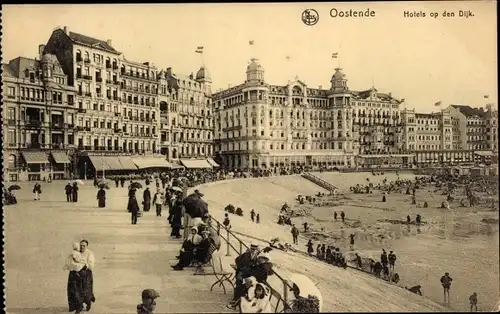 Ak Ostende Westflandern, Die Hotels auf La Digue