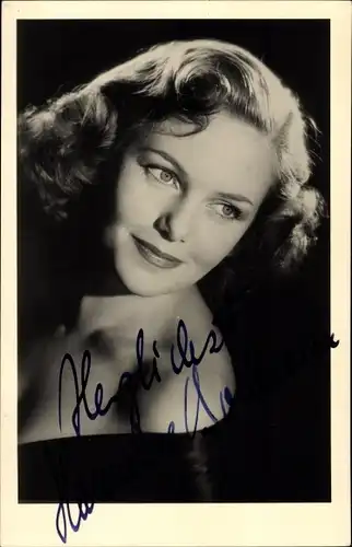 Foto Ak Schauspielerin Hannelore Bollmann, Portrait, Autogramm