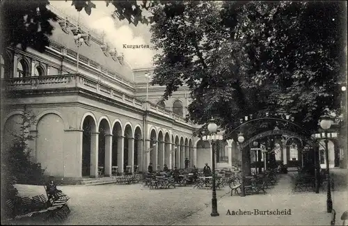 Ak Burtscheid Aachen Nordrhein Westfalen, Kurgarten