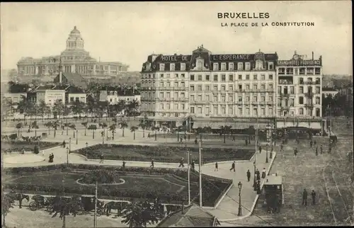 Ak Bruxelles Brüssel, Place de la Constitution