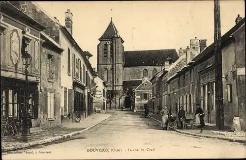 Ak Gouvieux-Oise, Rue de Creil