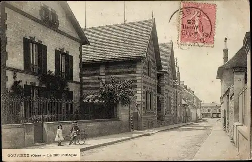 Ak Gouvieux-Oise, Die Bibliothek