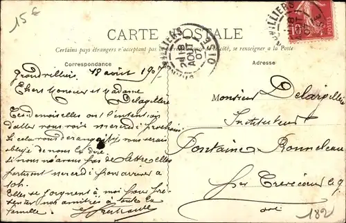 Ak Grandvilliers Oise, Rue de Beauvais