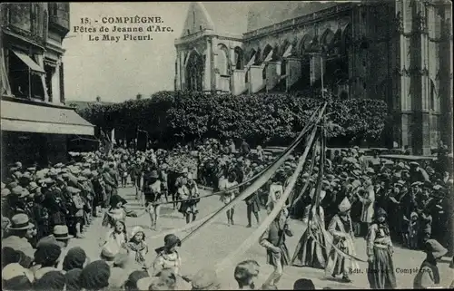 Ak Compiègne Oise, Feste der Jeanne d&#39;Arc, May Fleuri