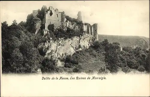 Ak Falaën Onhaye Wallonien Namur, Ruine Schloss Montaigle