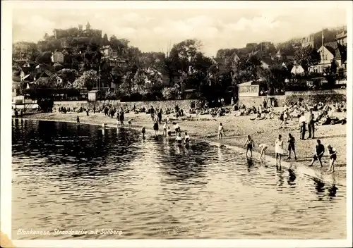 Ak Hamburg Altona Blankenese, Strand und Süllberg