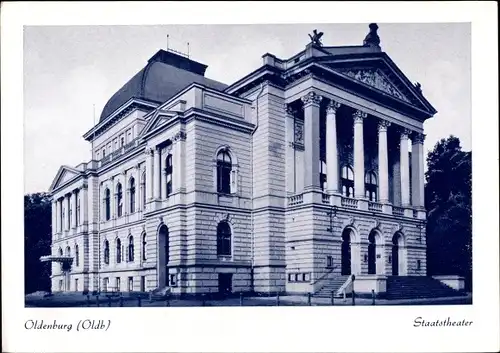 Ak Oldenburg im Großherzogtum Oldenburg, Staatstheater