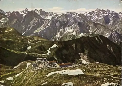 Ak Oberstdorf im Oberallgäu, Nebelhorn, Edmund Probst Haus, Nebelhornhaus