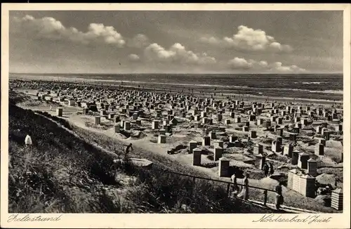 Ak Nordseebad Juist in Ostfriesland, Zeltestrand