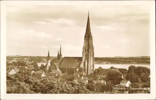 Ak Schleswig an der Schlei, Gesamtansicht, Kirche