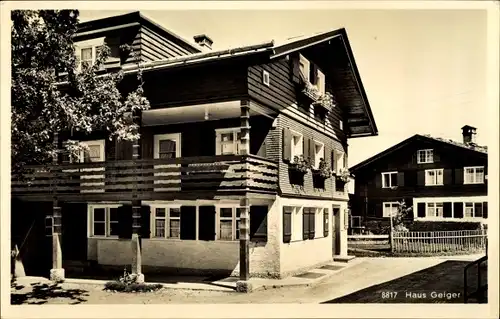 Ak Oberstdorf im Oberallgäu, Pension Haus Geiger, Frohmarkt 5