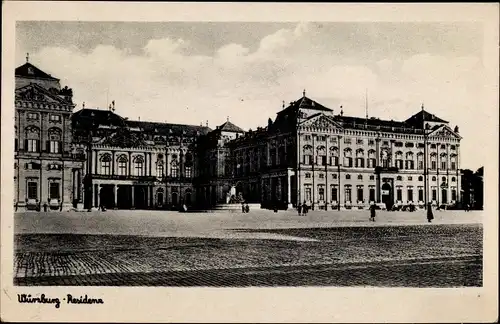 Ak Würzburg am Main Unterfranken, Residenz