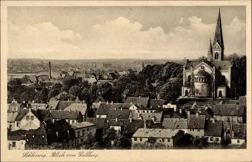 Ak Schleswig an der Schlei, Blick vom Gallberg