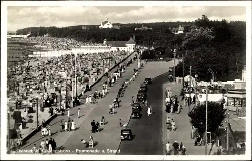 Ak Ostseebad Kühlungsborn, Promenade, Strand