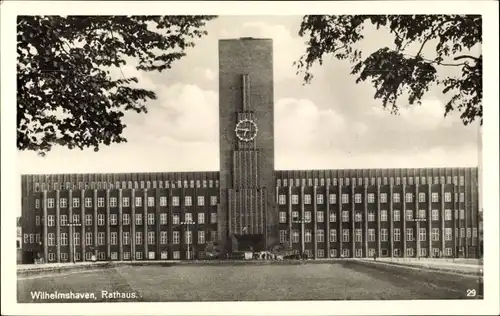 Ak Wilhelmshaven in Niedersachsen, Rathaus