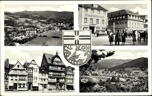 Wappen Ak Adenau in der Eifel, Totale, Friedrichshof