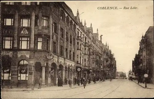 Ak Koblenz am Rhein, Lohrstraße, Restaurant